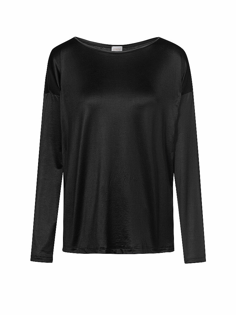 MEY Langarmshirt NIGHT GLOW black schwarz | M von mey