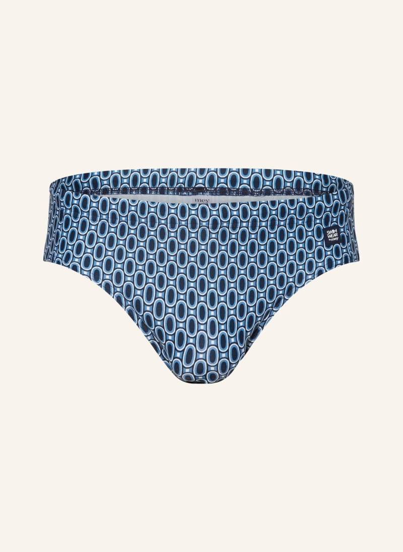 Mey Badeslip Serie Retro Linked blau von mey