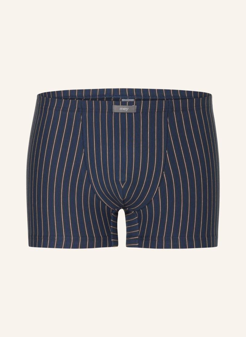 Mey Boxershorts Serie Dark Stripe blau von mey