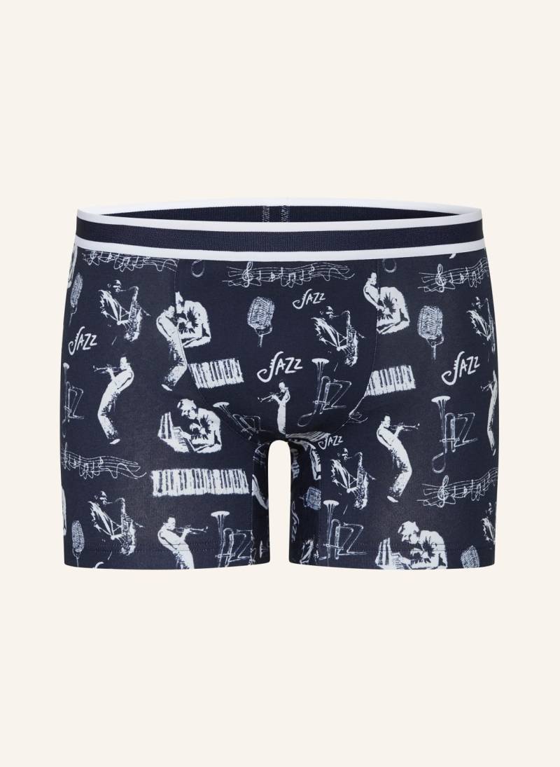 Mey Boxershorts Serie Jazz Music blau von mey