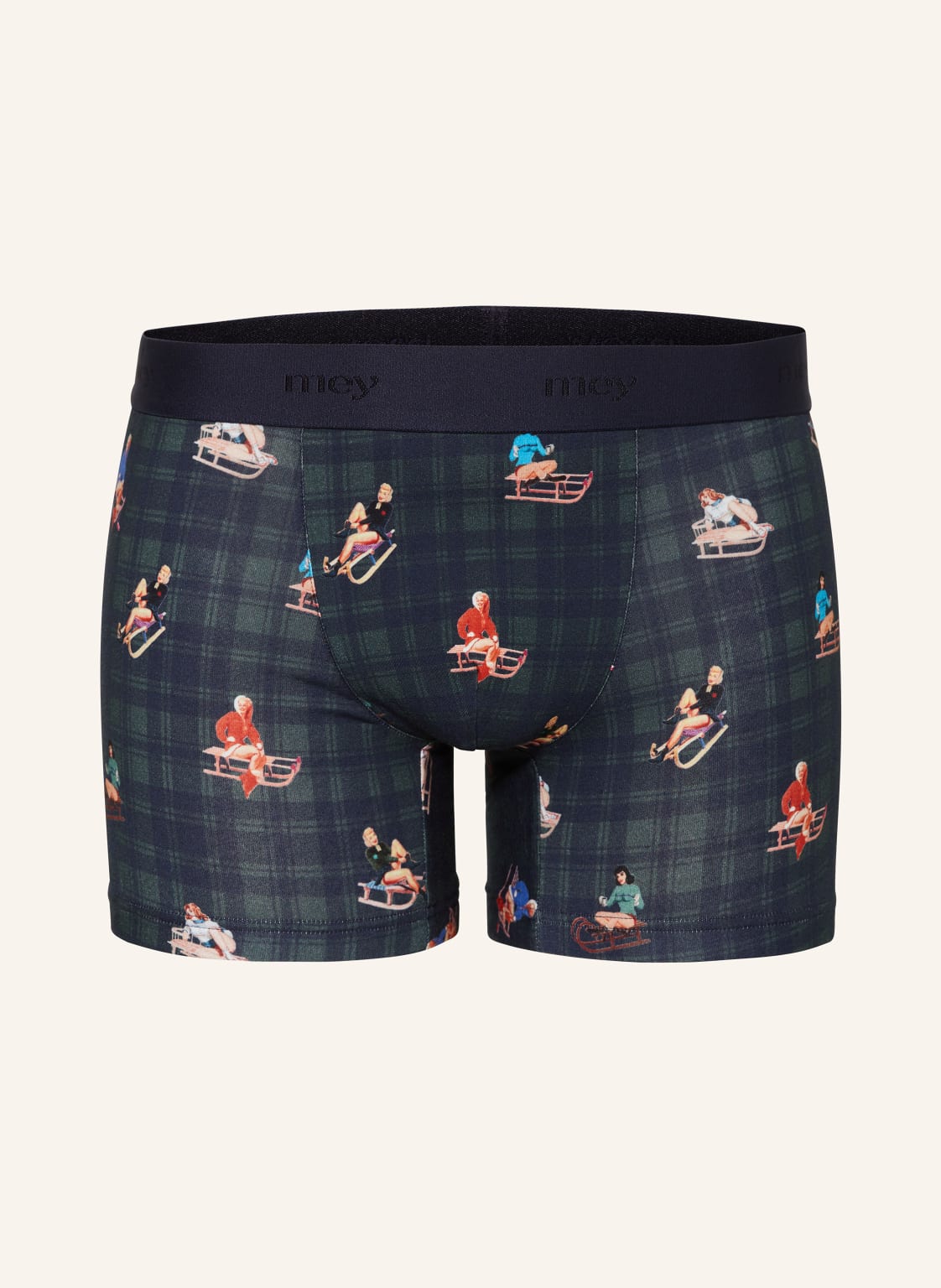 Mey Boxershorts Serie Sledge Ride gruen Mey Boxershorts Serie Sledge Ride gruen von mey