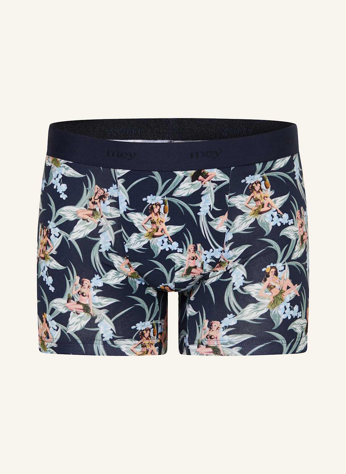 Mey Boxershorts Serie Tropical Bliss blau von mey