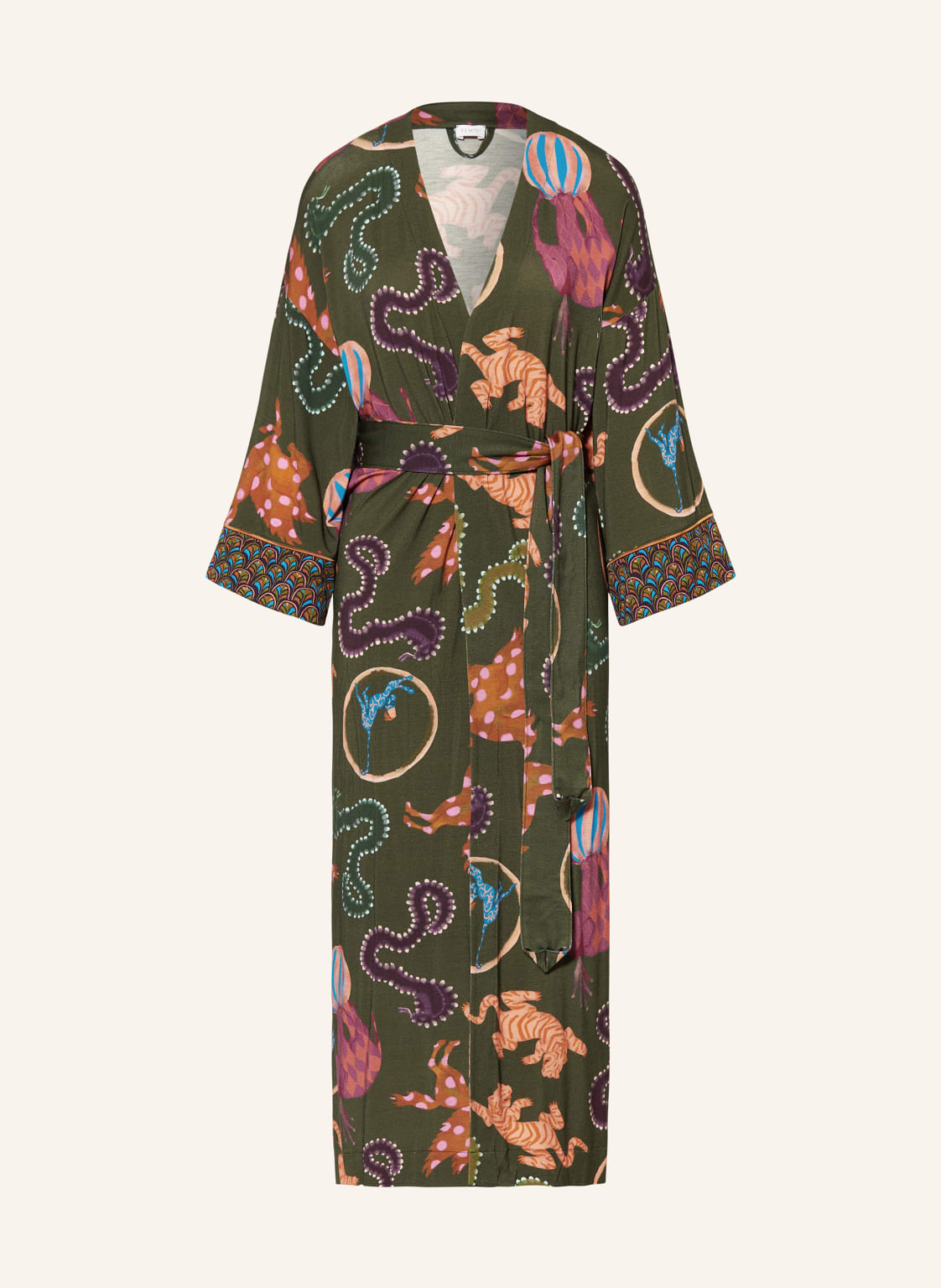 Mey Damen-Kimono Serie Love Circus gruen von mey
