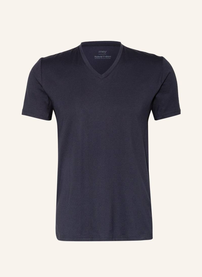 Mey Hybrid-Shirt Serie Myfunctionals blau von mey