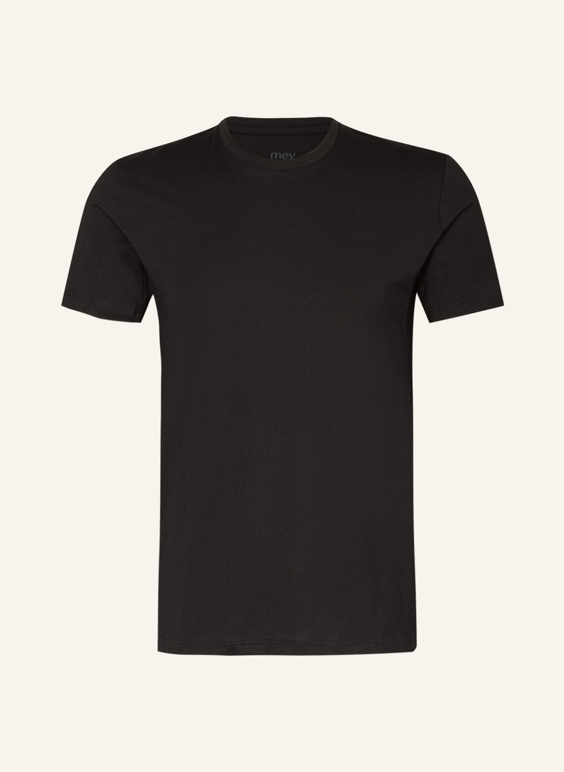 Mey Lounge-Shirt Serie Hybrid schwarz von mey