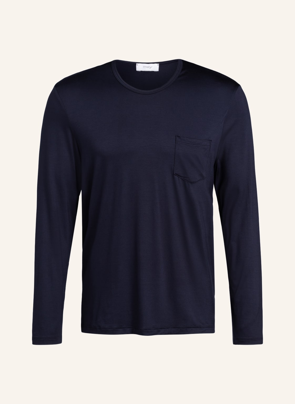 Mey Lounge-Shirt Serie Jefferson blau von mey