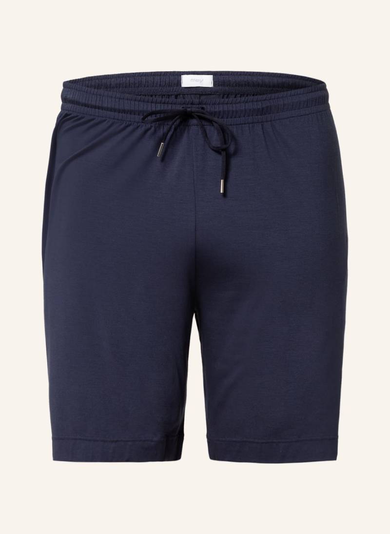 Mey Schlafshorts Serie Jefferson blau von mey