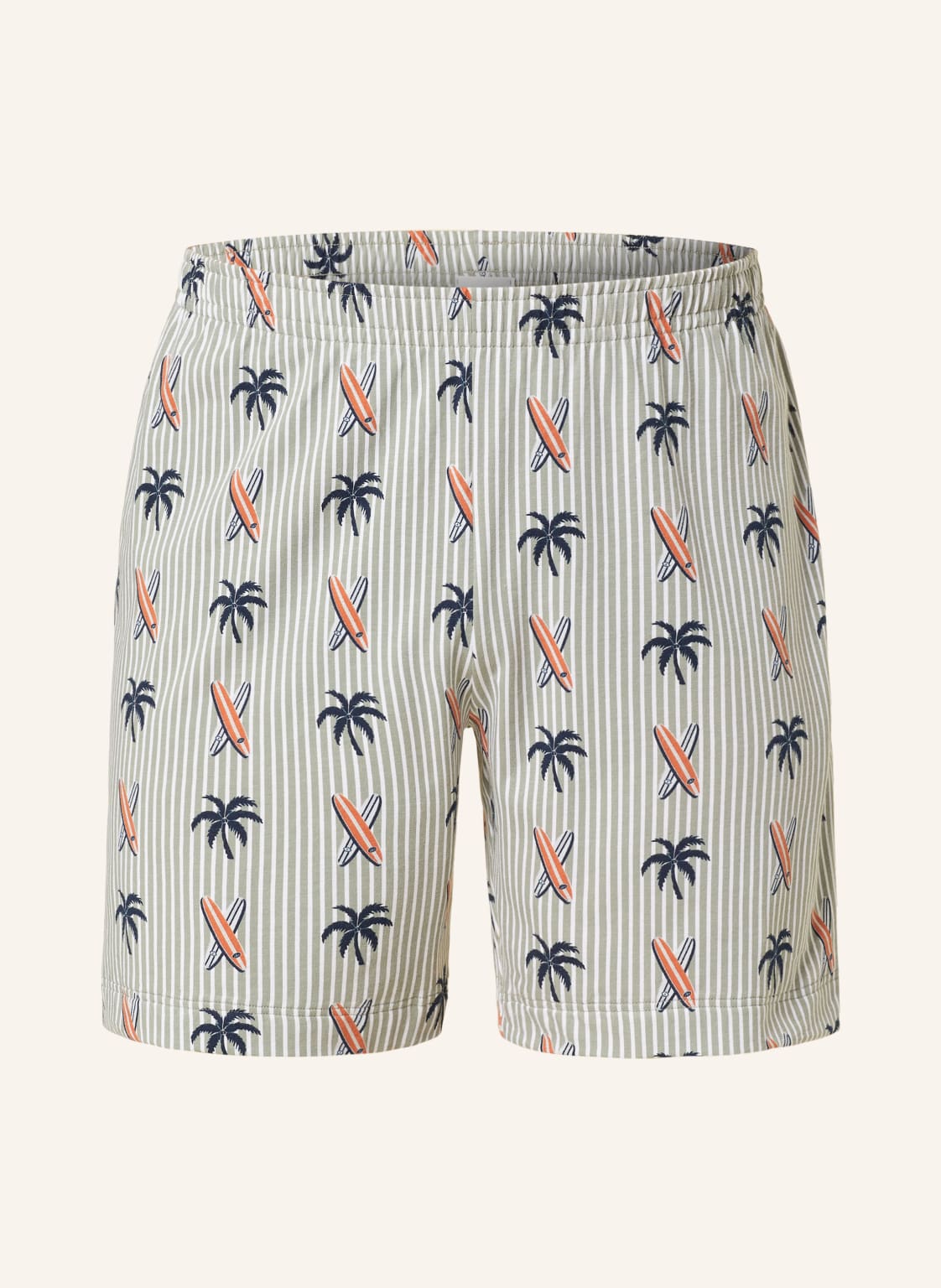 Mey Lounge-Shorts Serie Palm Tree schwarz von mey