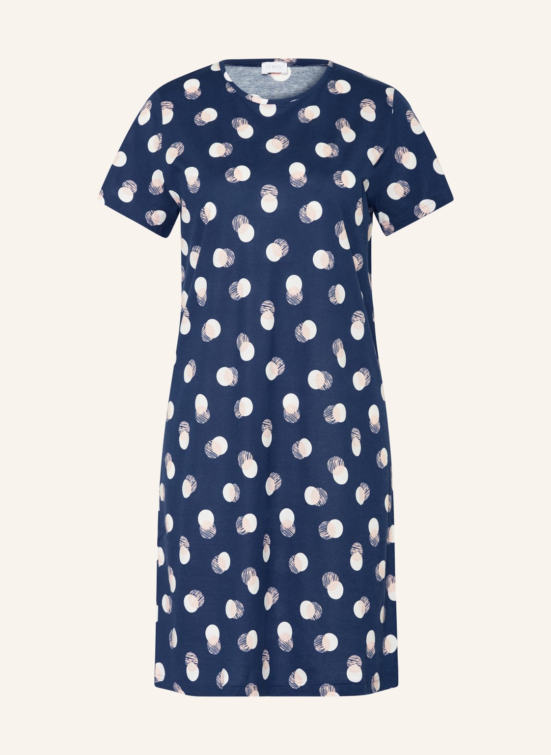 Mey Nachthemd Serie Scribbled Dots blau Mey Nachthemd Serie Scribbled Dots blau von mey