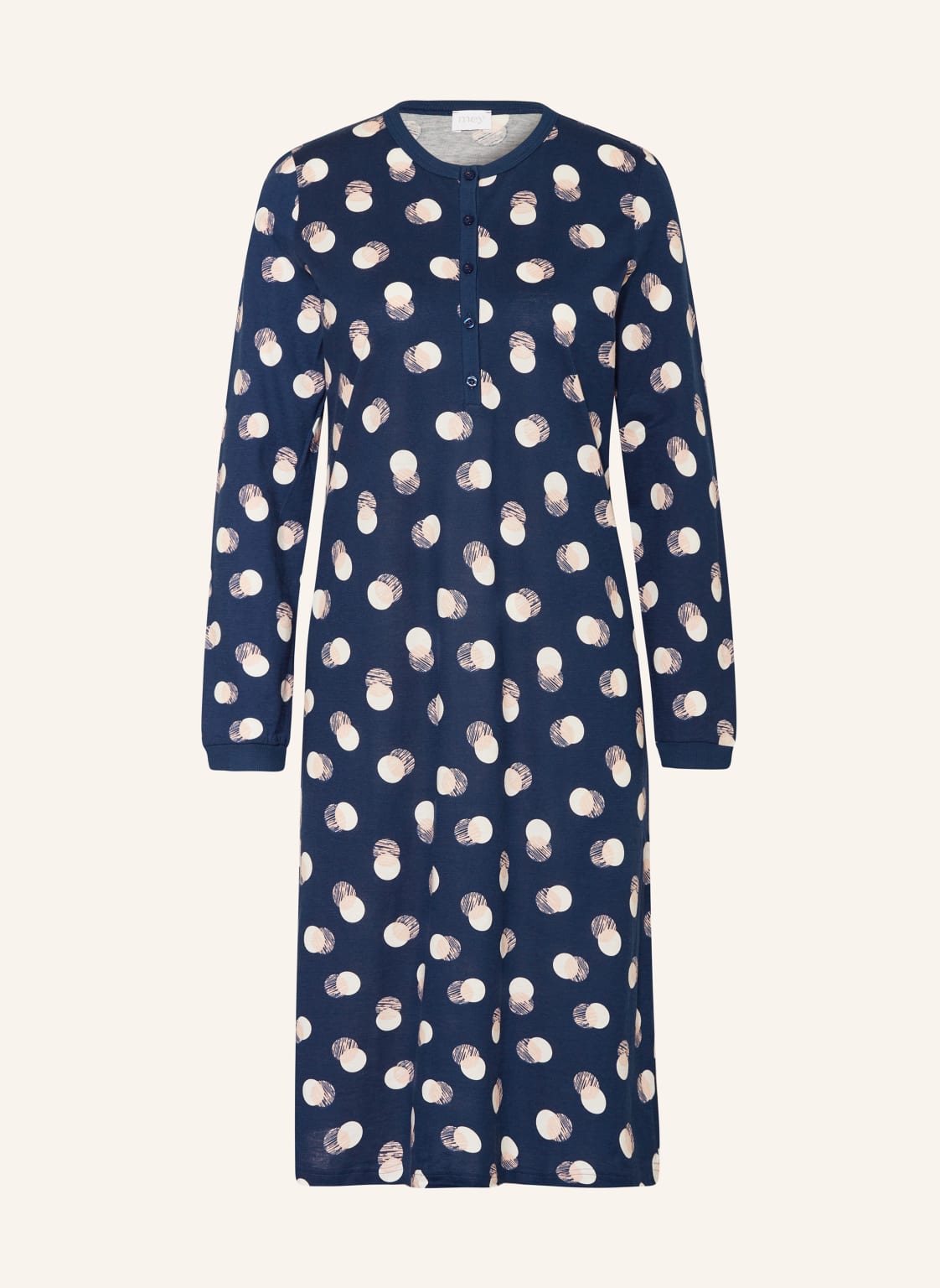 Mey Nachthemd Serie Scribbled Dots blau Mey Nachthemd Serie Scribbled Dots blau von mey