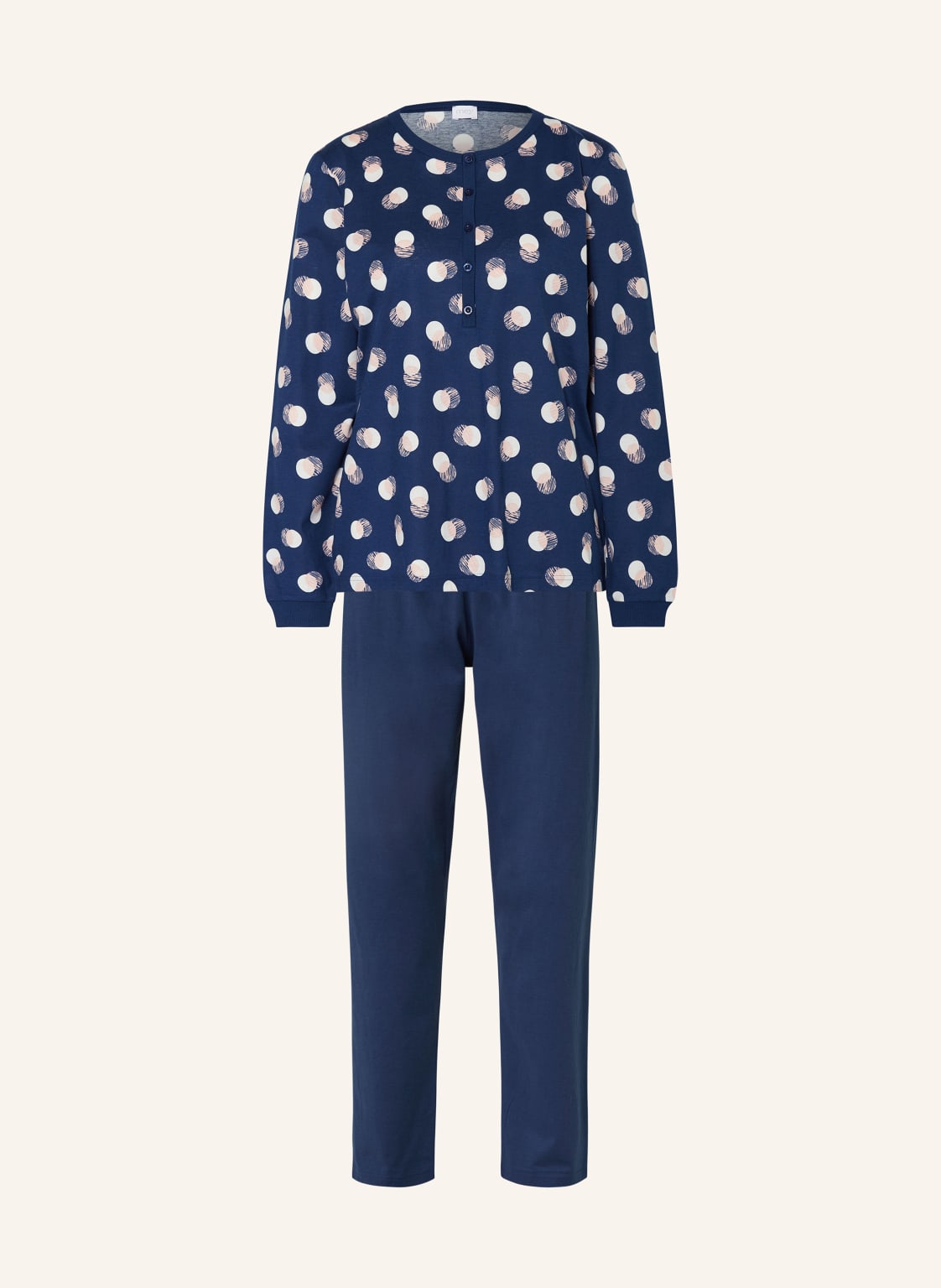 Mey Schlafanzug Serie Scribbled Dots blau Mey Schlafanzug Serie Scribbled Dots blau von mey