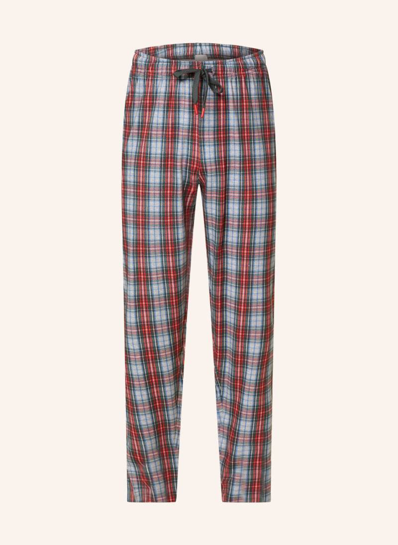 Mey Schlafhose Serie Checkered Pattern Aus Flanell grau von mey