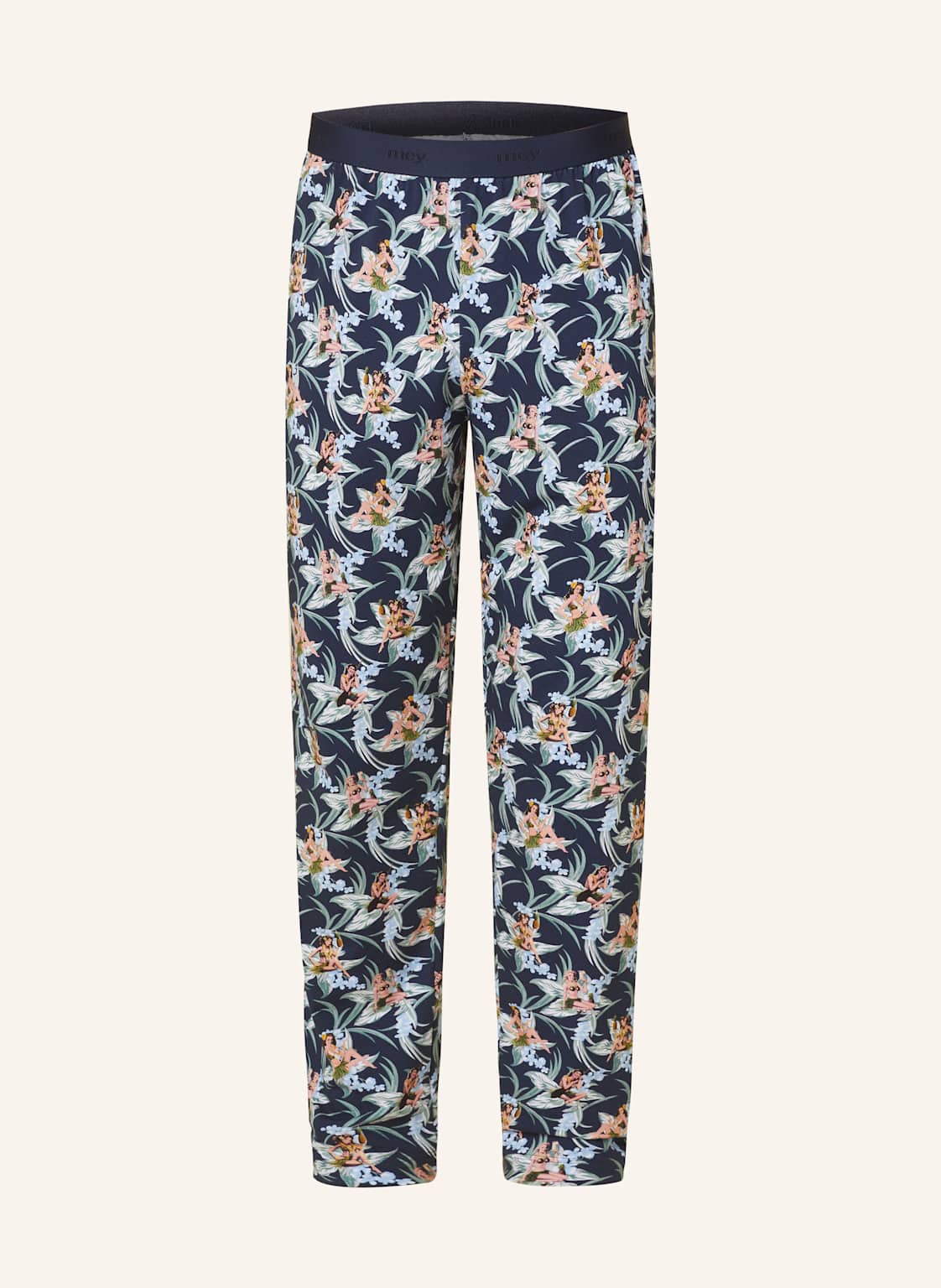Mey Schlafhose Serie Tropical Bliss blau Mey Schlafhose Serie Tropical Bliss blau von mey