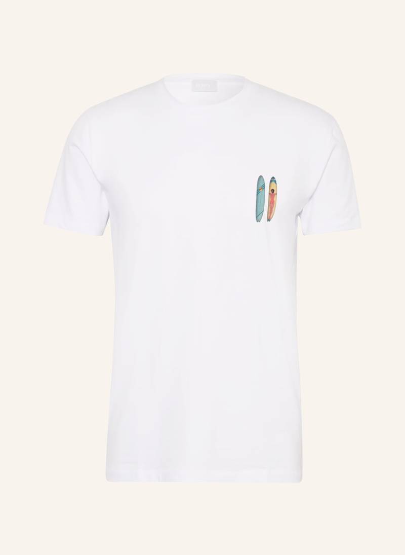 Mey Schlafshirt Serie Beach Board Dreams weiss von mey