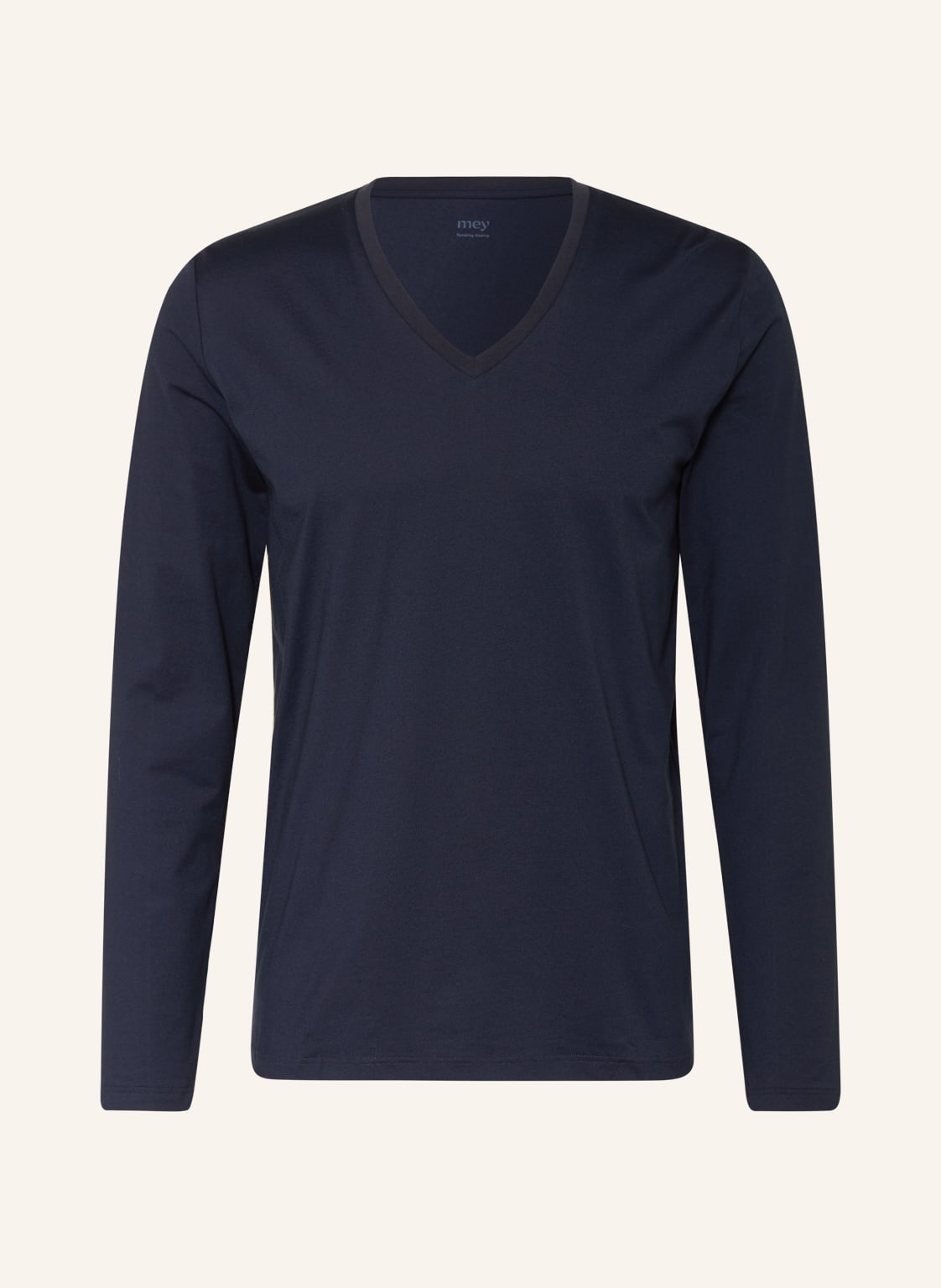 Mey Schlafshirt Serie Dry Cotton blau von mey