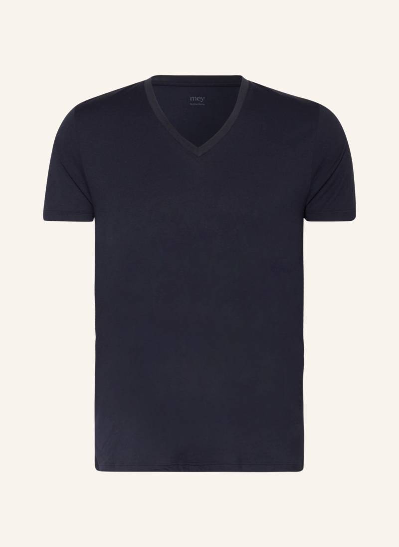 Mey Schlafshirt Serie Dry Cotton blau von mey