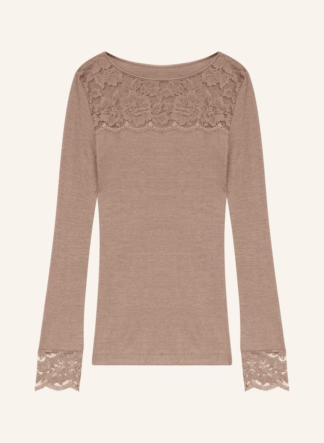 Mey Longsleeve Serie Wool Love Aus Merinowolle Mit Seide beige Mey Longsleeve Serie Wool Love Aus Merinowolle Mit Seide beige von mey