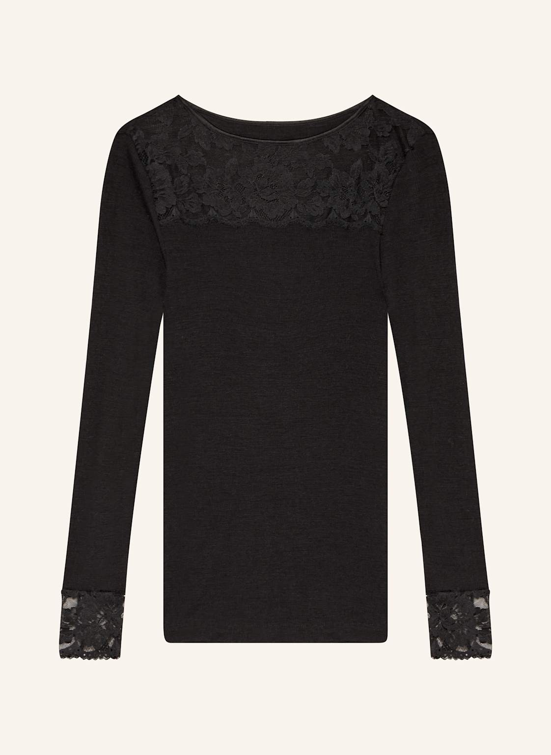 Mey Longsleeve Serie Wool Love Aus Merinowolle Mit Seide schwarz Mey Longsleeve Serie Wool Love Aus Merinowolle Mit Seide schwarz von mey