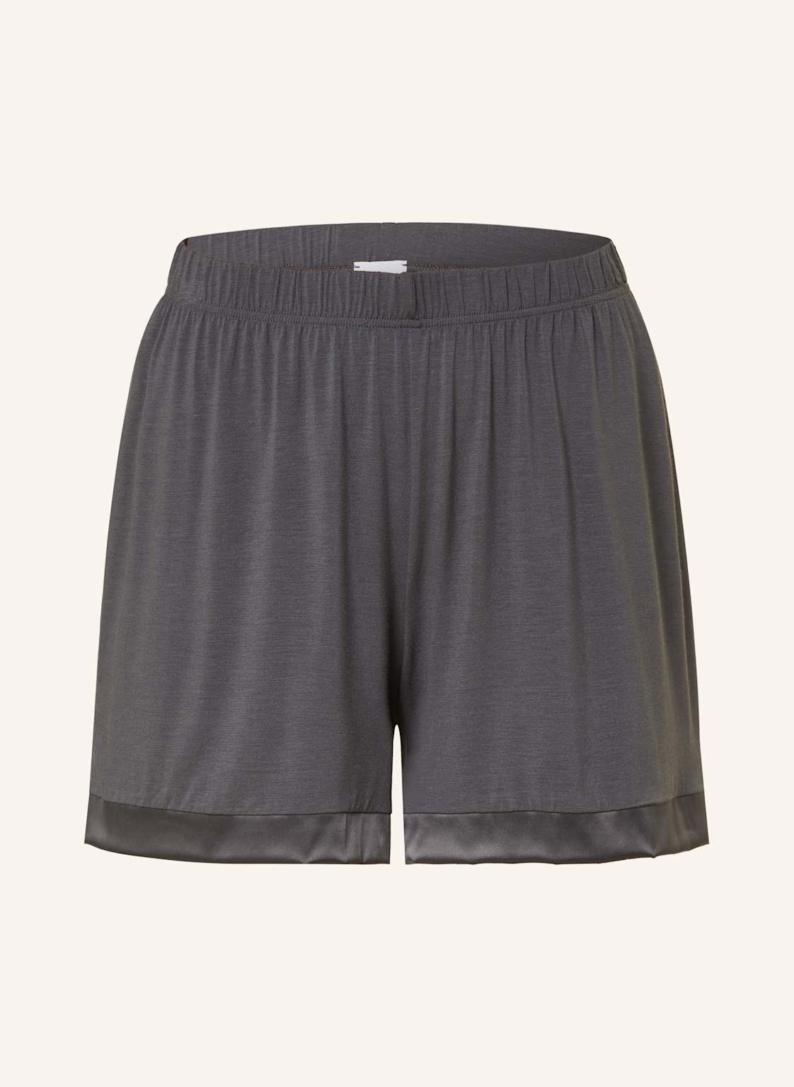 Mey Schlafshorts Serie Pure Chic grau von mey