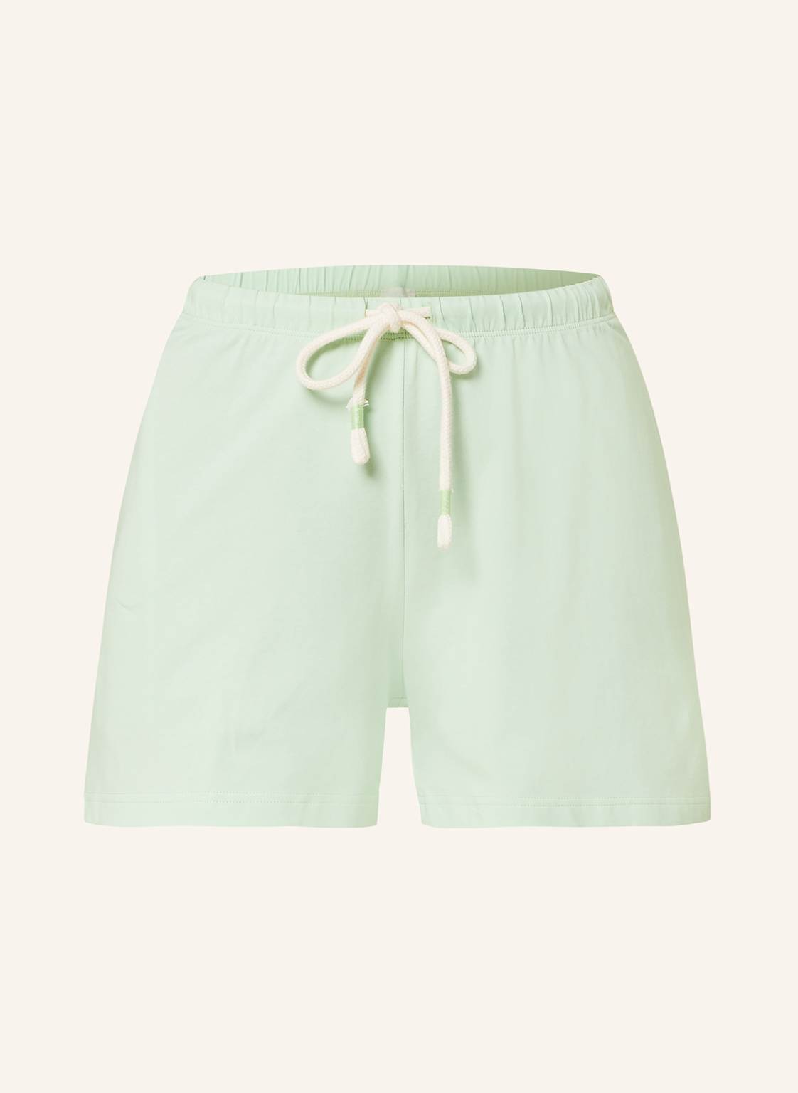 Mey Schlafshorts Serie Relaxed Nights gruen von mey