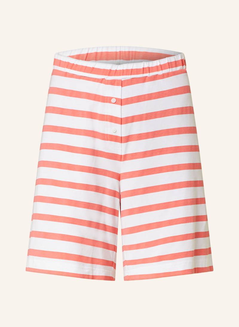 Mey Schlafshorts Serie Sun Stripes rot von mey