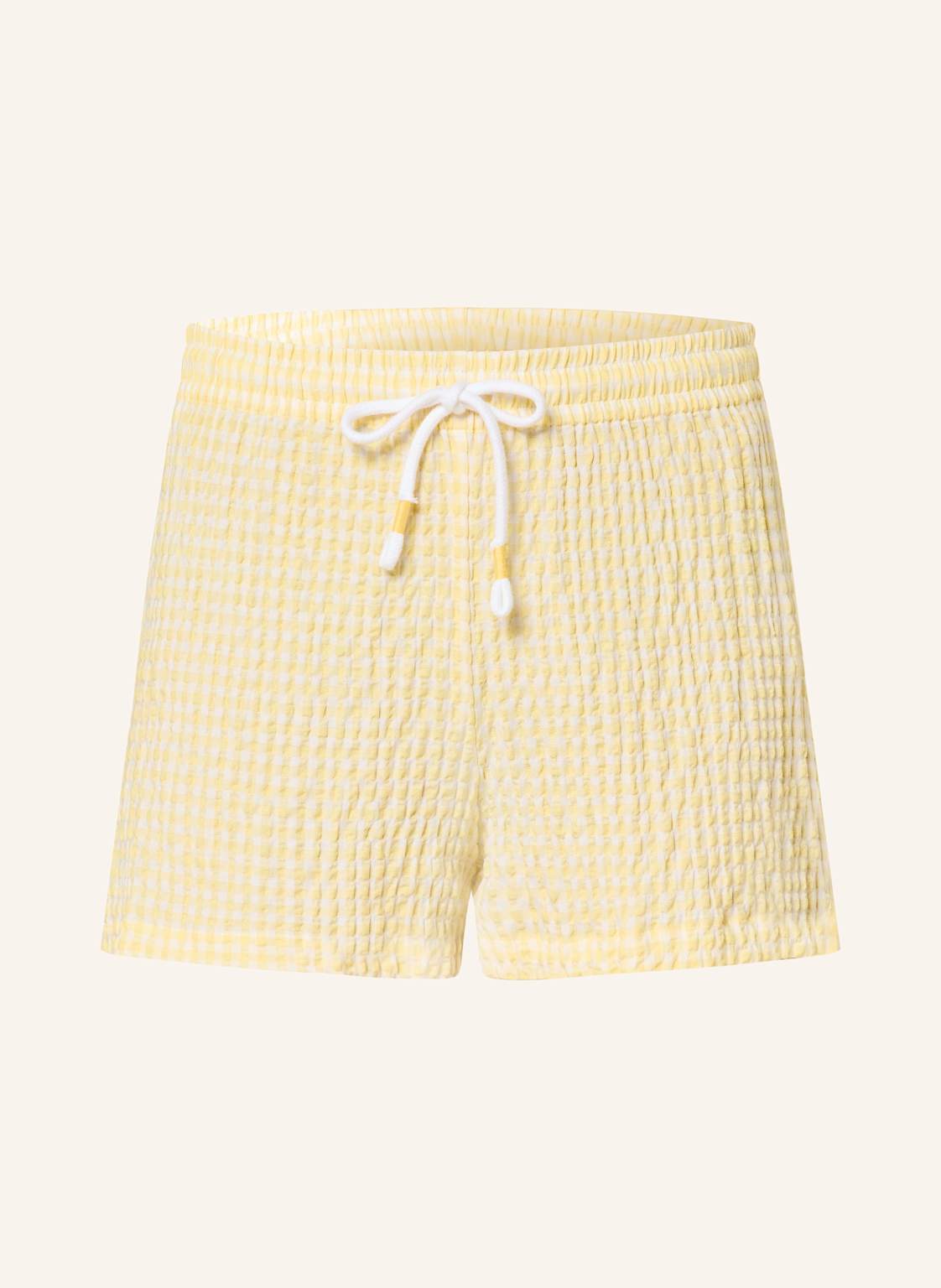 Mey Schlafshorts Serie Vichy Dream gelb von mey