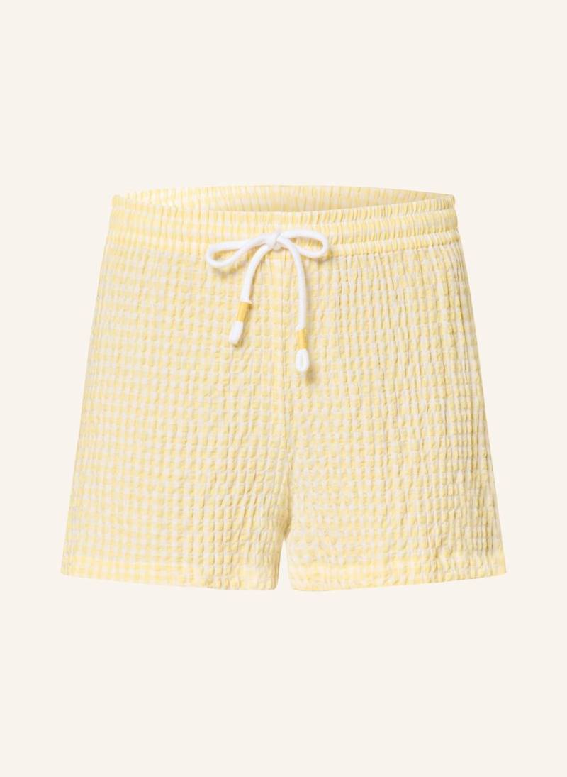 Mey Schlafshorts Serie Vichy Dream gelb von mey