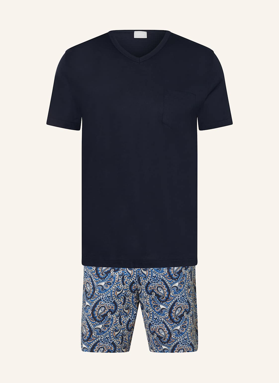 Mey Shorty-Schlafanzug Serie High Paisley blau Mey Shorty-Schlafanzug Serie High Paisley blau von mey