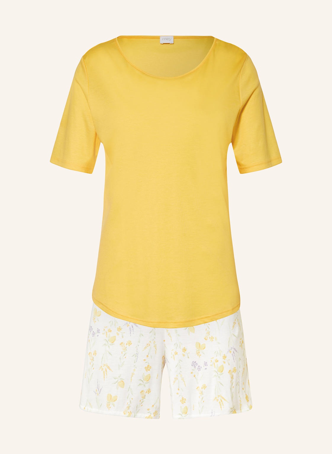 Mey Shorty-Schlafanzug Serie Lovely Lemons gelb Mey Shorty-Schlafanzug Serie Lovely Lemons gelb von mey