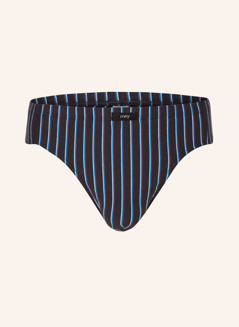 Mey Slip Serie Contrast Stripe grau von mey