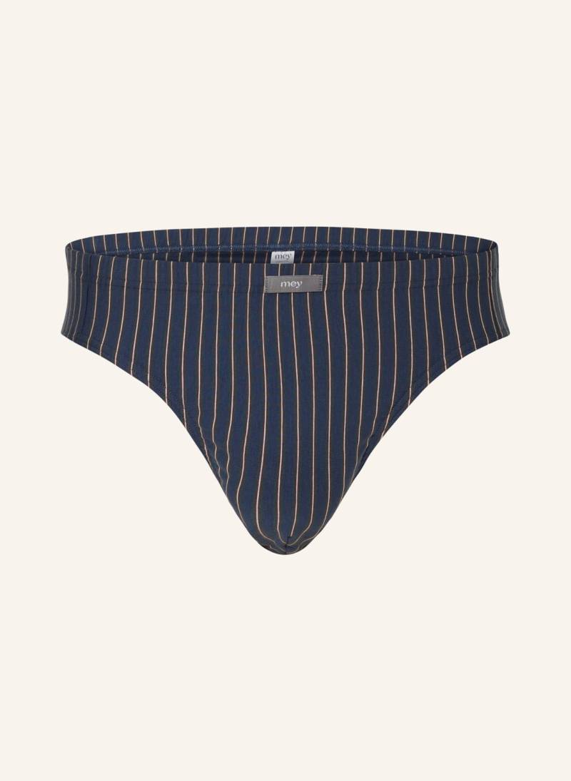 Mey Slip Serie Dark Stripe blau von mey