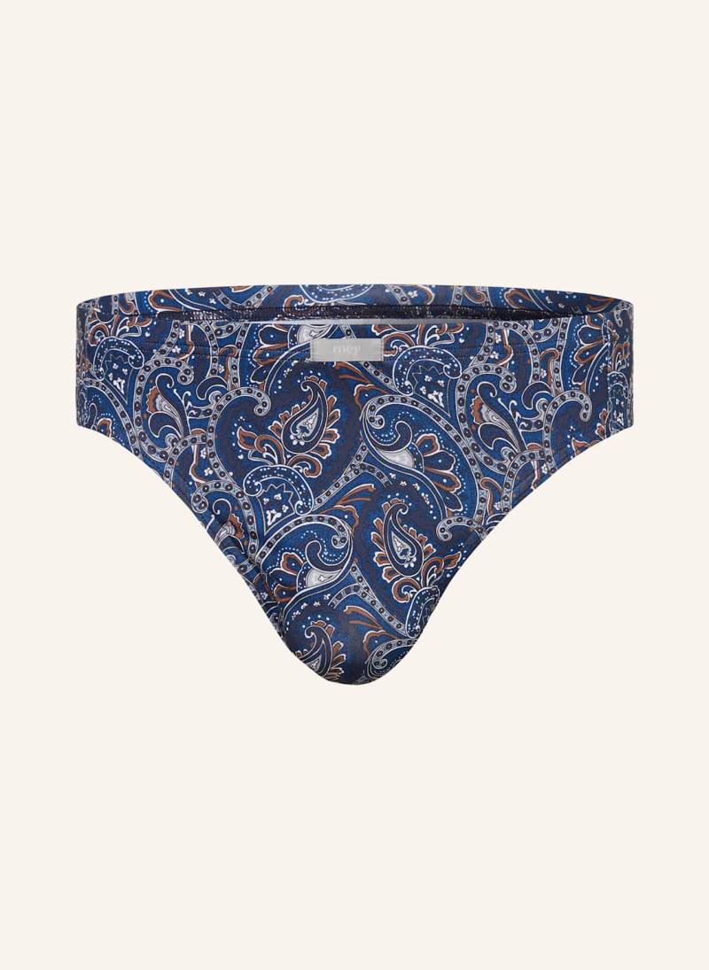 Mey Slip Serie High Paisley blau von mey