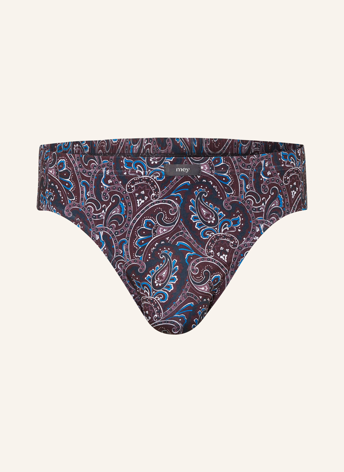 Mey Slip Serie High Paisley grau von mey