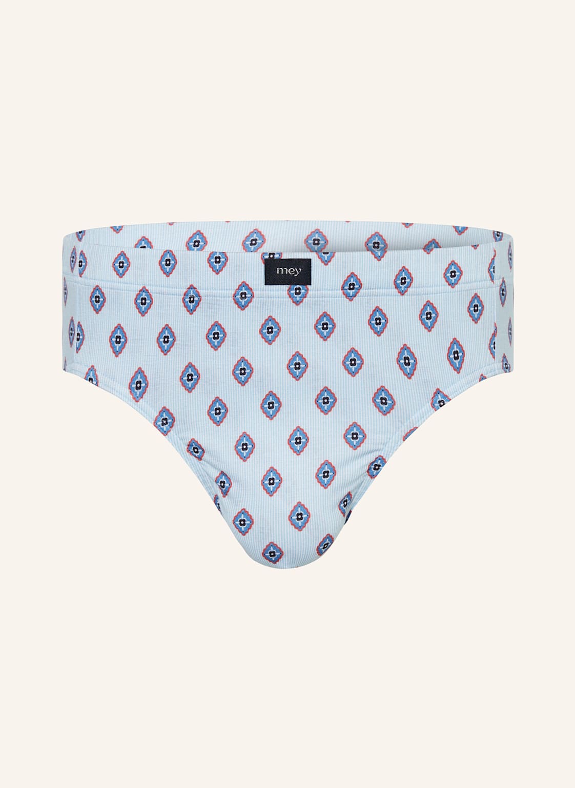 Mey Slip Serie Stripes With Tie Pattern blau von mey