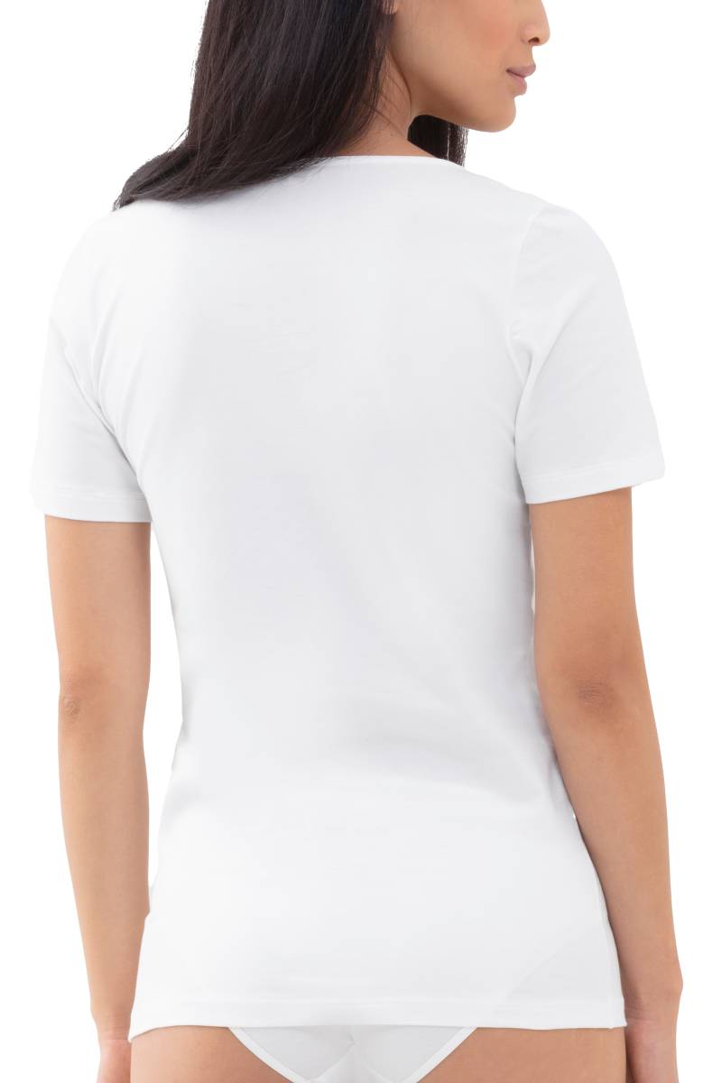 Mey T-Shirt »COTTON PURE«, Tiefer Rundhalsausschnitt von mey