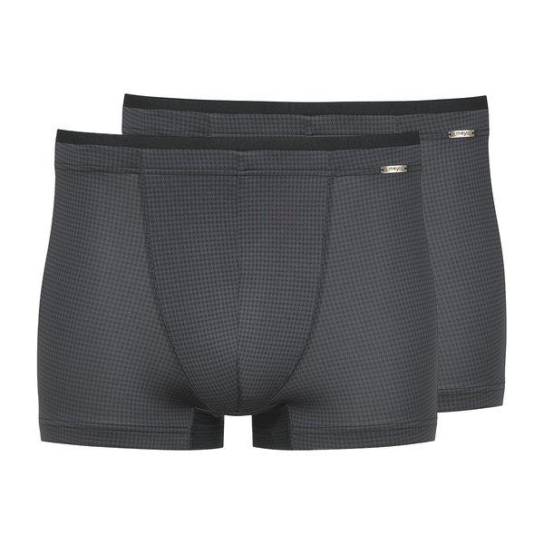 mey - 2er Pack Houndstooth Retro Short / Pant, für Herren, Schwarz, Größe 4XL von mey