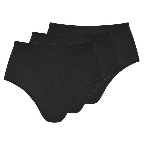 mey - 3er-Pack Only Lycra Taillen-Slip, für Damen, Schwarz, Größe 50/52 von mey