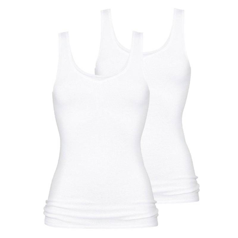 mey - 2er Pack 2000 Unterhemd / Tanktop, für Damen, Weiss, Größe 5XL von mey