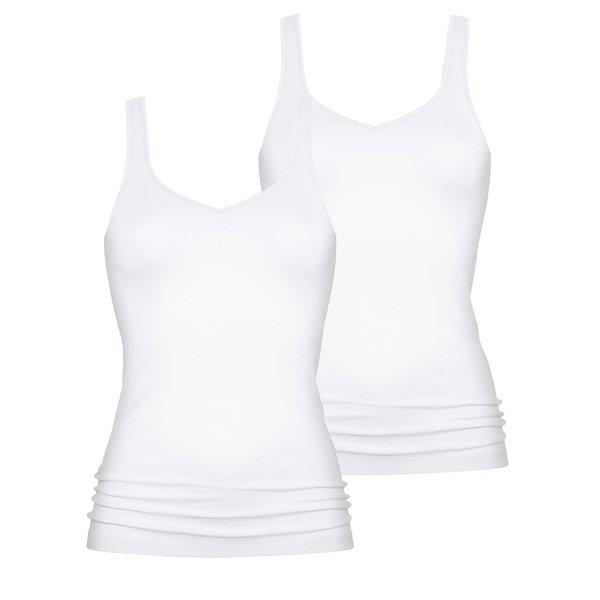 mey - 2er Pack Noblesse Unterhemd / Tanktop, für Damen, Weiss, Größe L von mey