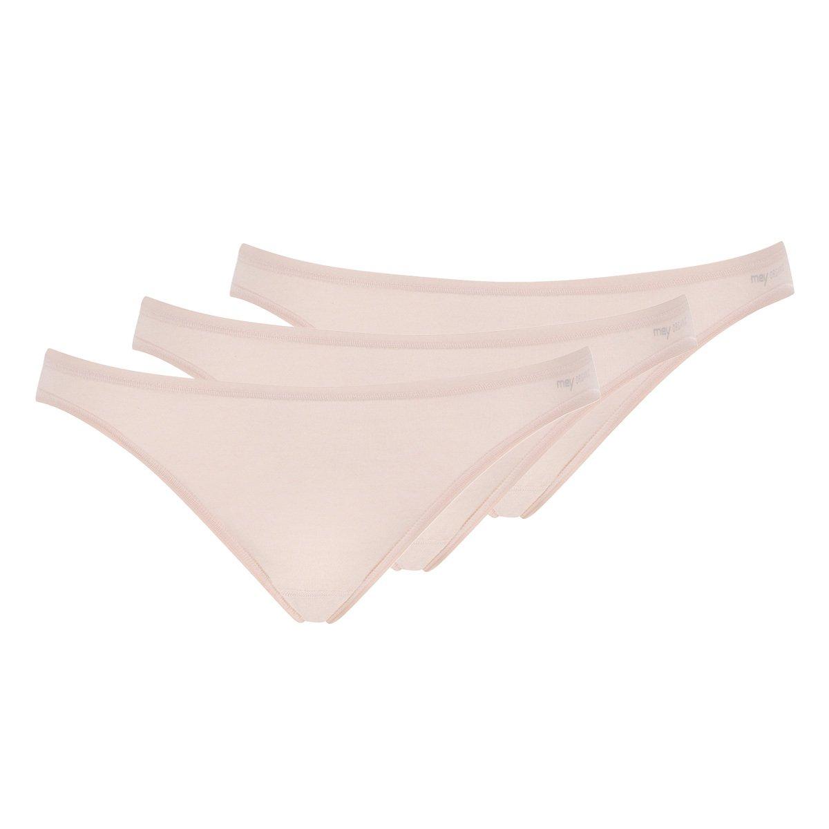 mey - 3er-Pack Superfine Organic Mini-Slip, für Damen, Nude, Größe L von mey