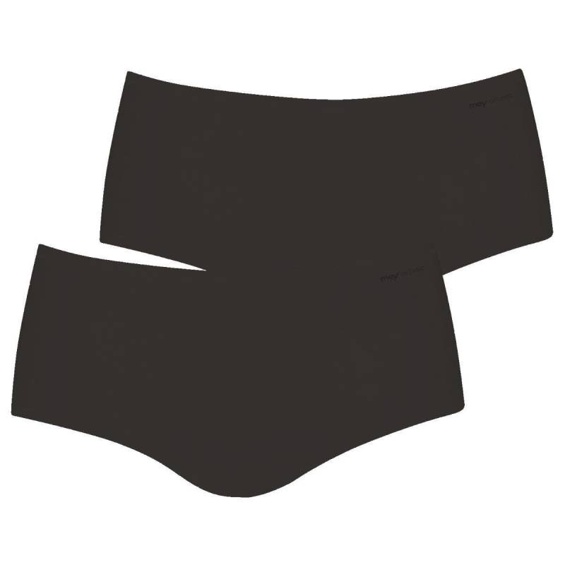 2er Pack Organic - Panty Damen Schwarz L von mey