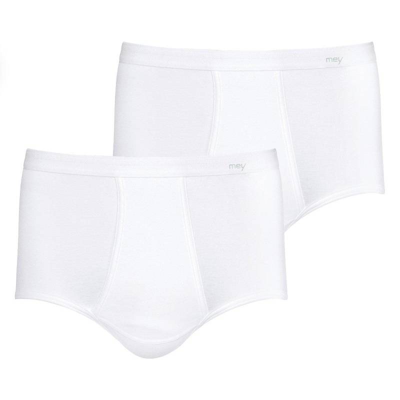 mey - 2er Pack Noblesse Slip / Unterhose, für Herren, Weiss, Größe L von mey