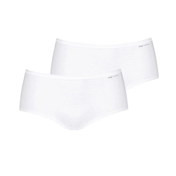 2er Pack Organic - Panty Damen Weiss L von mey