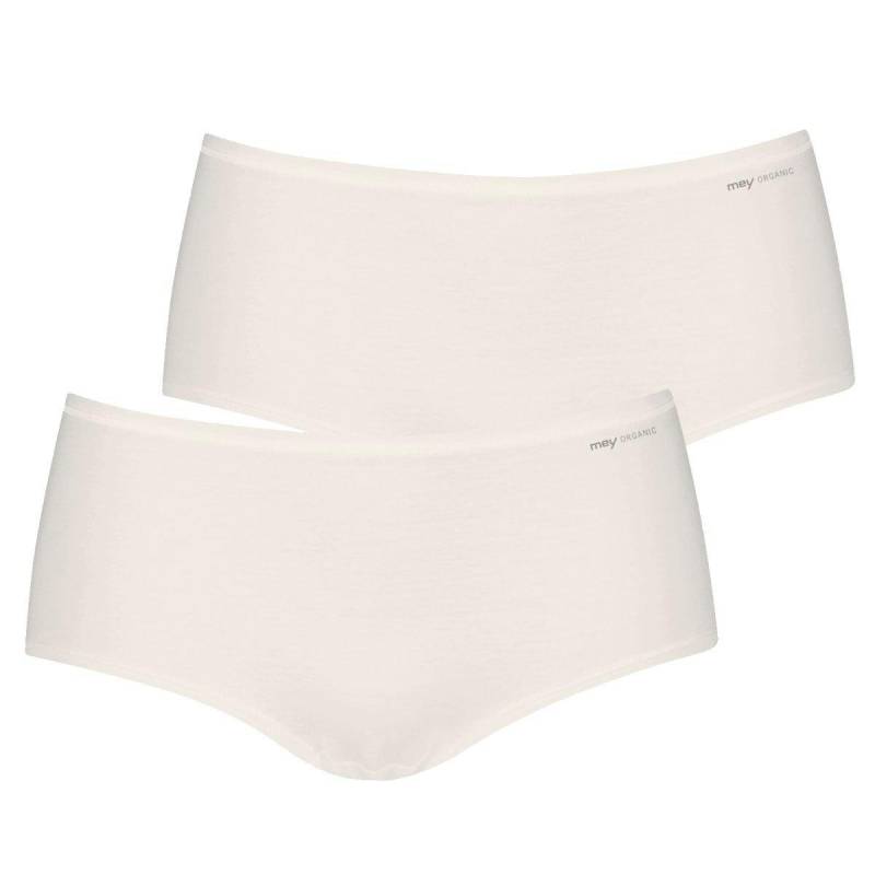 mey - 2er Pack Organic Panty, für Damen, Offwhite, Größe M von mey