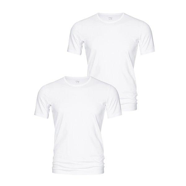 2er Pack Dry Cotton - Unterhemd Shirt Kurzarm Herren Weiss S von mey