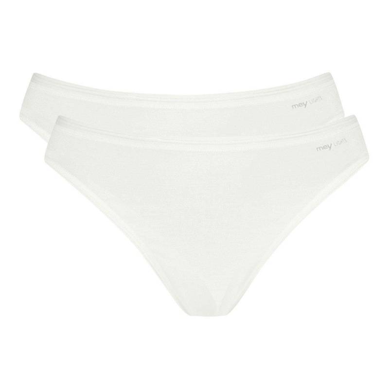 mey - 2er Pack Lights Basic Mini Slip, für Damen, Offwhite, Größe XL von mey