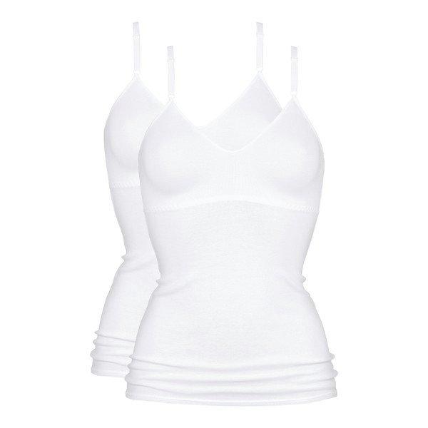 mey - 2er Pack Noblesse BH-Hemd, für Damen, Weiss, Größe XL von mey