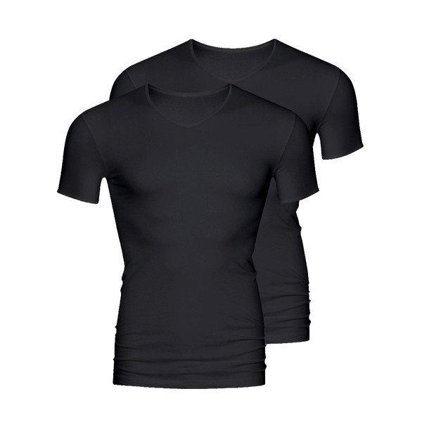 2er Pack Software - Unterhemd Shirt Kurzarm Herren Schwarz XL von mey