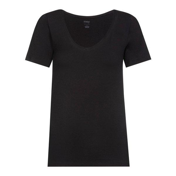 mey - T-Shirt, kurzarm, für Damen, Black, Größe 38 von mey