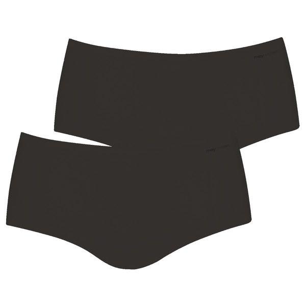 2er Pack Organic - Panty Damen Schwarz M von mey